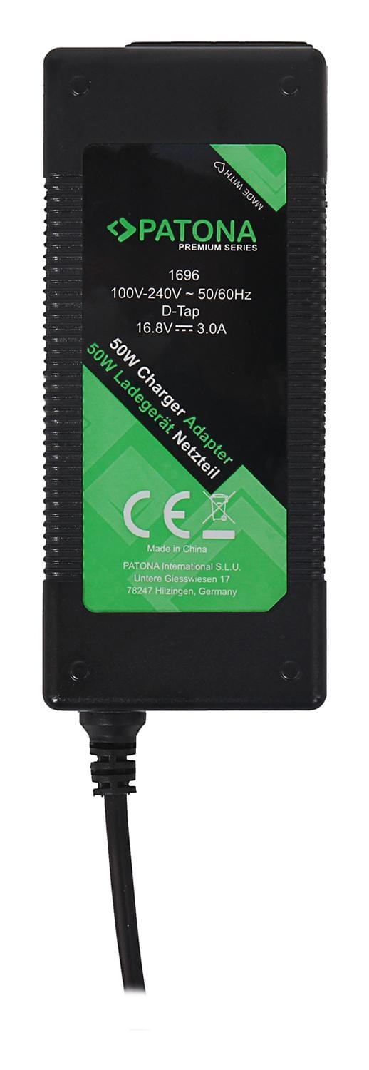 PATONA Premium D‑Tap Ladegerät 3 A für Sony BP‑95W BP‑190WS DSR‑250P DSR‑600P DSR‑650P DSR‑652P PATONA Premium D‑Tap Ladegerät 3 A für Sony BP‑95W BP‑190WS DSR‑250P DSR‑600P DSR‑650P DSR‑652P