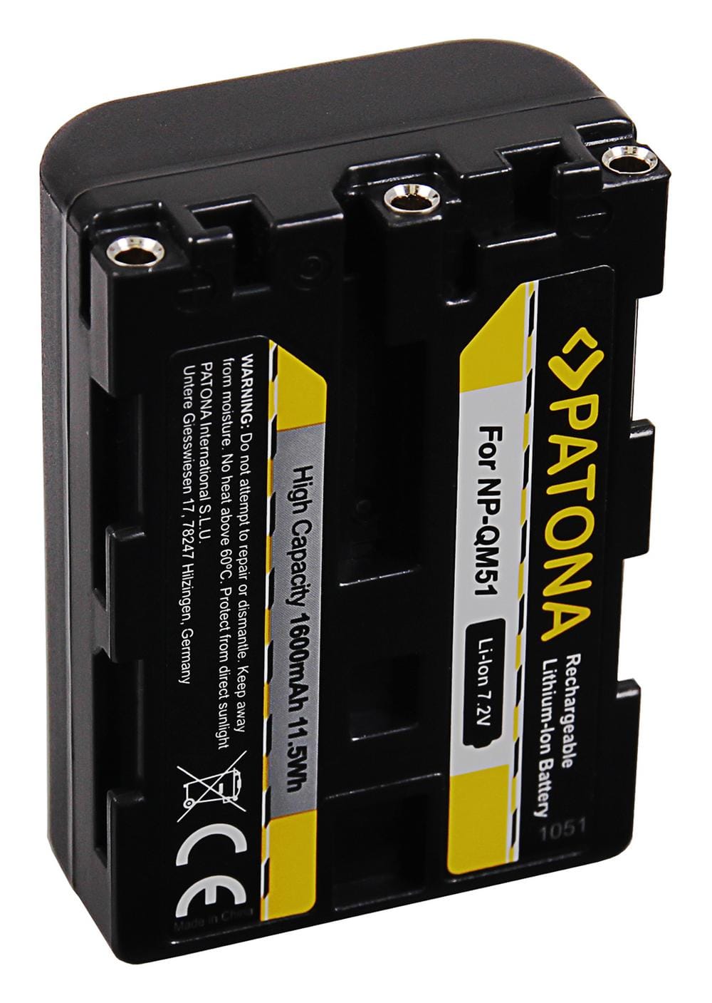 PATONA Akku für Sony NP-FM55 QM51 FM50 DSLR-A100 PATONA Akku für Sony NP-FM55 QM51 FM50 DSLR-A100