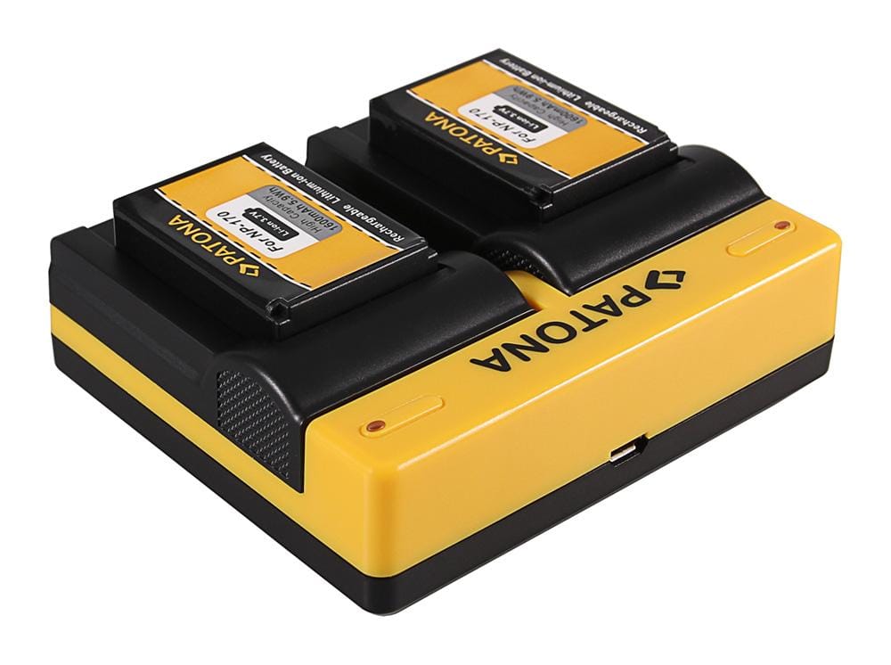 PATONA Dual Ladegerät für Aiptek Ordro NP-170 084-07042L-062 AHD 2 AHD H23 CB-170 Ordro inkl. Micro-USB PATONA Dual Ladegerät für Aiptek Ordro NP-170 084-07042L-062 AHD 2 AHD H23 CB-170 Ordro inkl. Micro-USB