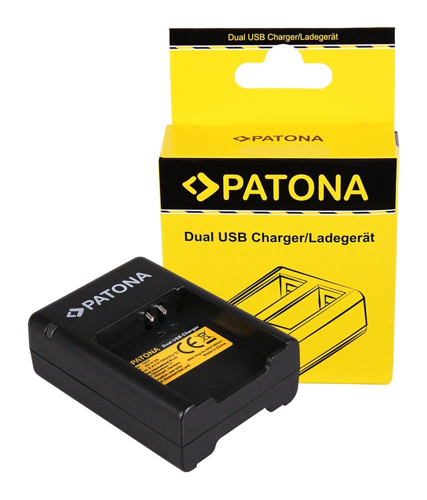 PATONA Dual Schnell-Ladegerät für Samsung Gear 360 EB-BC200ABE inklusive Micro-USB Kabel PATONA Dual Schnell-Ladegerät für Samsung Gear 360 EB-BC200ABE inklusive Micro-USB Kabel