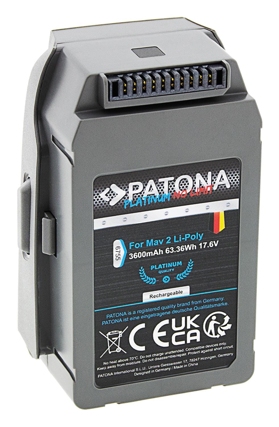 PATONA Platinum Akku für DJI Mavic 2 Pro, DJI Mavic 2, DJI Mavic Zoom 2, CP.MA.00000038.01 PATONA Platinum Akku für DJI Mavic 2 Pro, DJI Mavic 2, DJI Mavic Zoom 2, CP.MA.00000038.01