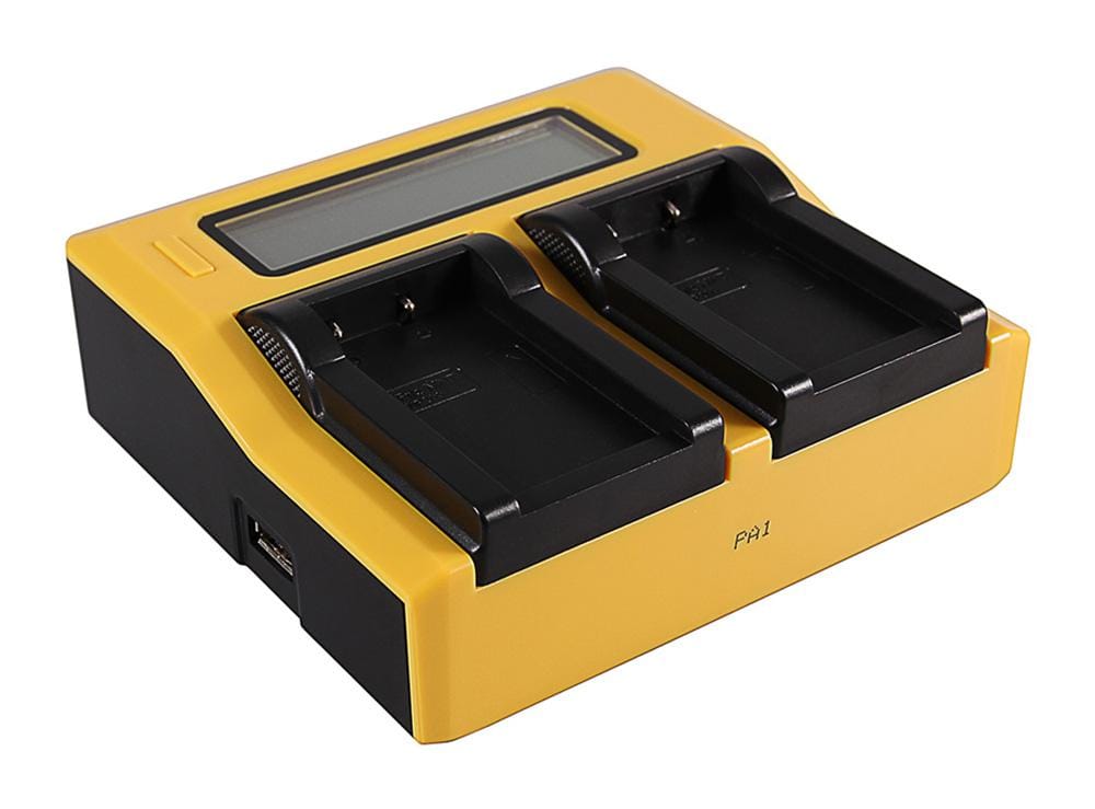 PATONA Dual LCD USB Ladegerät für Konica Minolta Minolta NP-200 Dimage X Xg Xi Xt Xt Biz