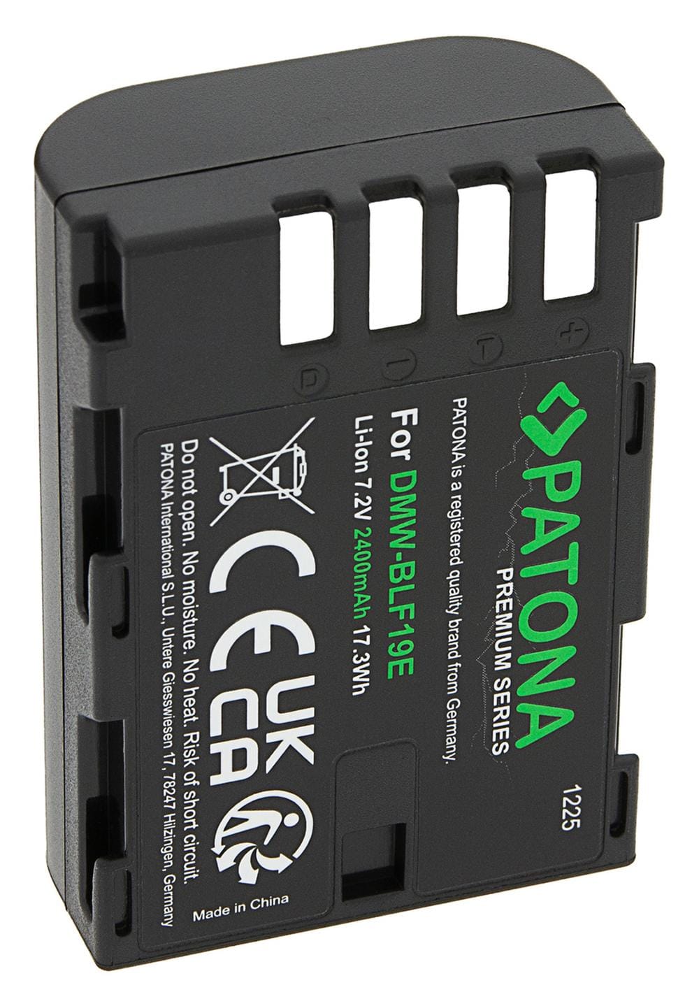 PATONA Premium Akku für Panasonic Lumix DMC-GH3 GH3A GH4 DMW-BLF19