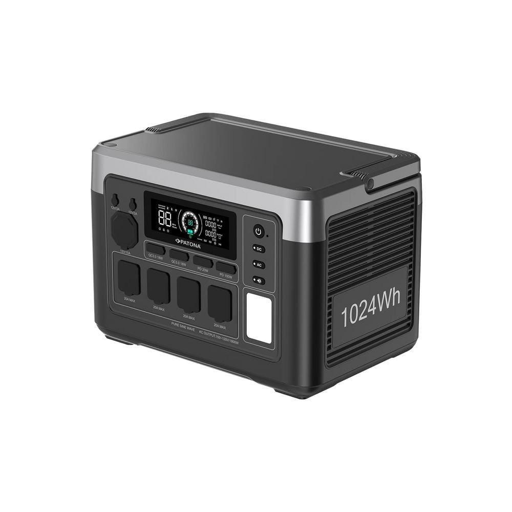 PATONA Platinum Powerstation Autarc 1800 4x AC 1800W 1024Wh USB‑C 1 × PD 100W 1 × PD 20W USB‑A 2 × 18W