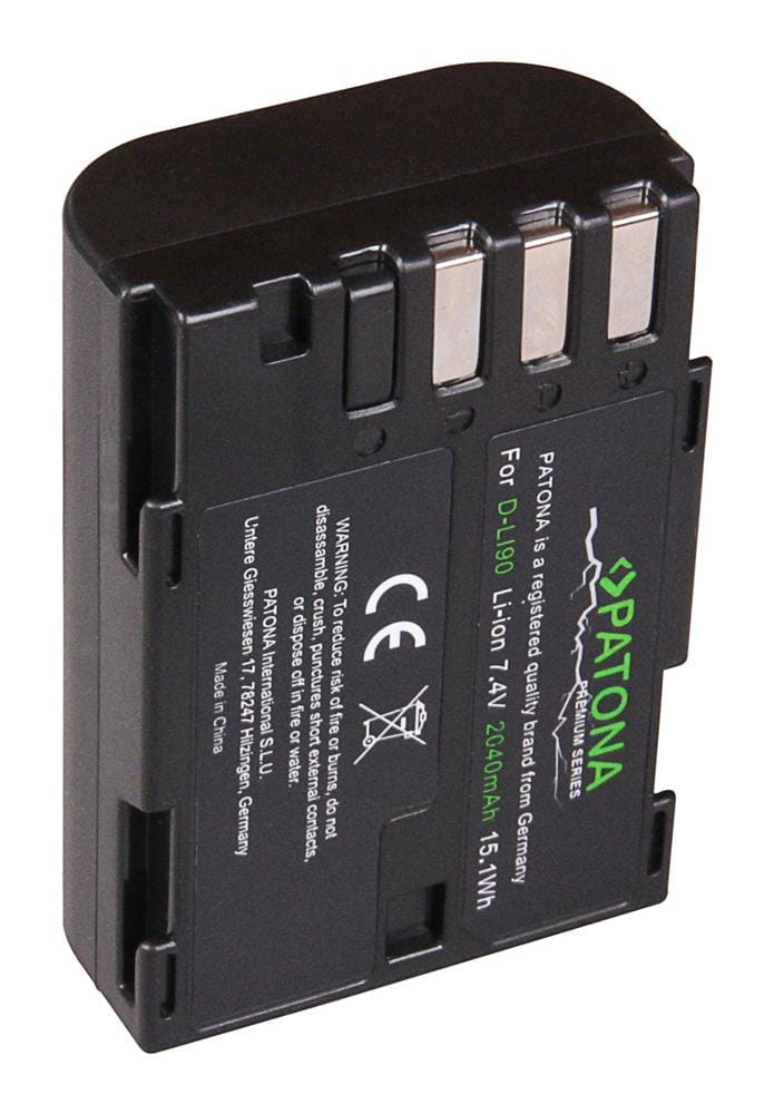 PATONA Premium Akku für Pentax D-Li90 K01 K5 II IIs K645D K7