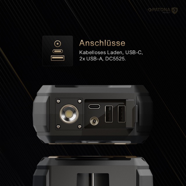 PATONA PROTECT Powerbank Extreme 100 PD65W 27.000mAh kabelloses Laden