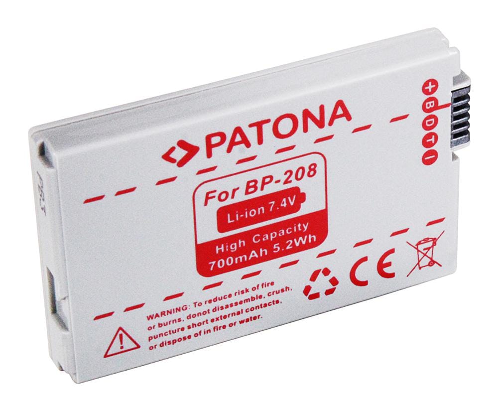PATONA Akku für Canon BP208 BP-308 BP-315 DC10 DC20 DC21 DC40 DC50 DC95