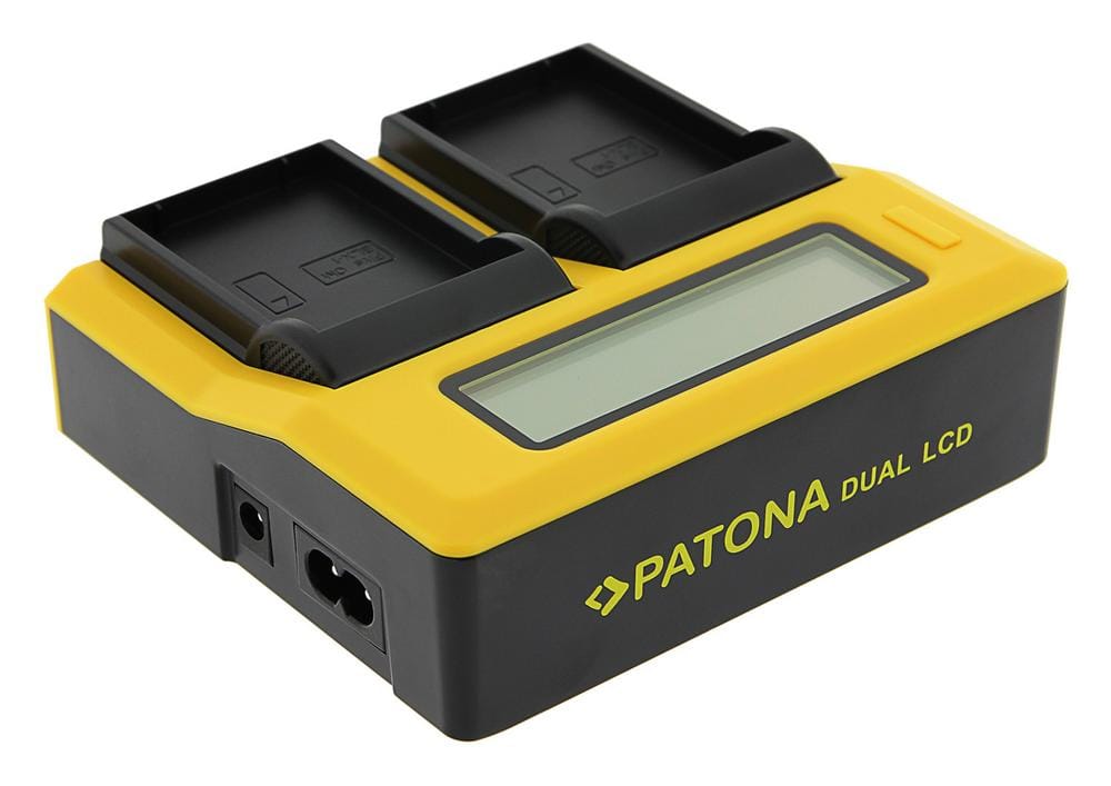 PATONA Dual LCD USB Ladegerät für Olympus OM-1 BLX-1