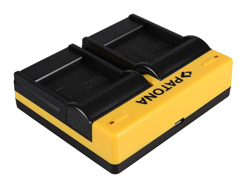 PATONA Dual Ladegerät für Samsung IA-BP85ST HMX H104 H105 H106 HMXH100 inkl. Micro-USB