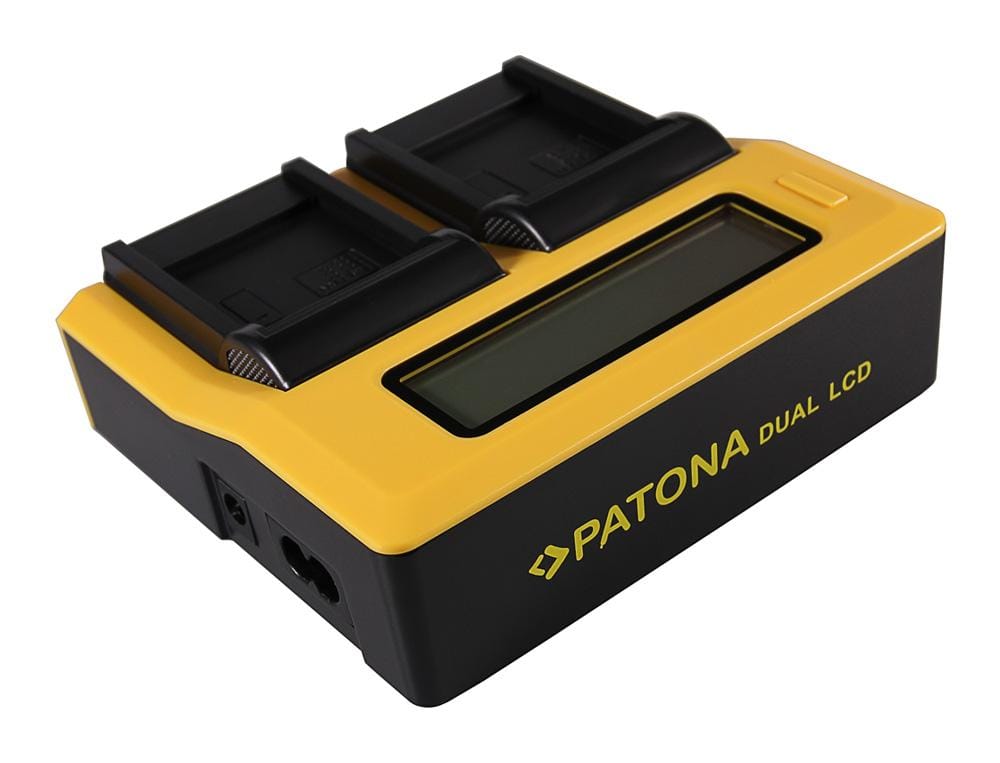 PATONA Dual LCD USB Ladegerät für Panasonic DMW-BCF10E Lumix DMC-FS7 DMCLX5 DMC-LX5