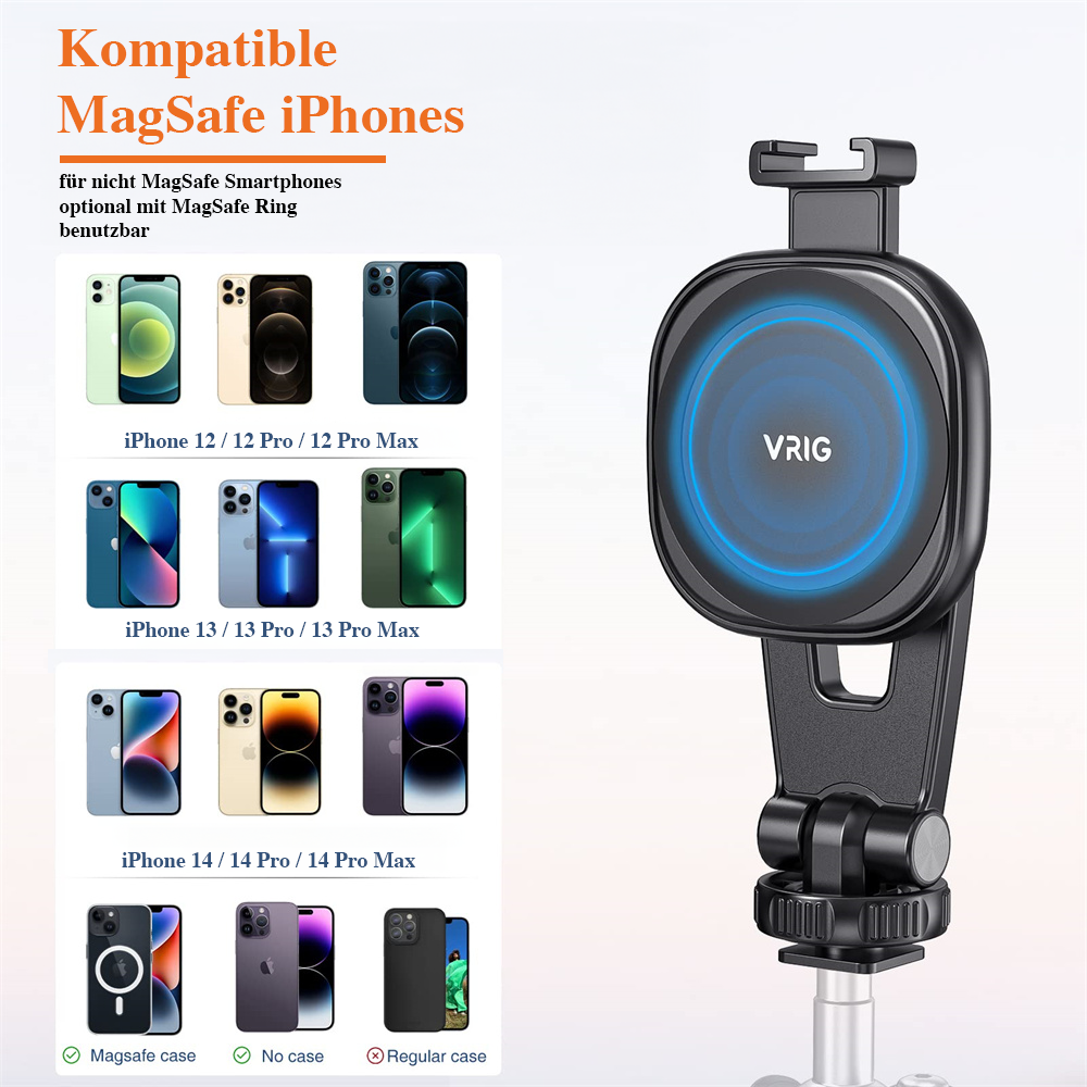 Stativ Set mit MagSafe Smartphone Halterung Stativ Set mit MagSafe Smartphone Halterung