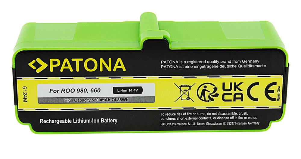 PATONA Akku 5200mAh für Roomba iRobot 600 800 900 Serie PATONA Akku 5200mAh für Roomba iRobot 600 800 900 Serie