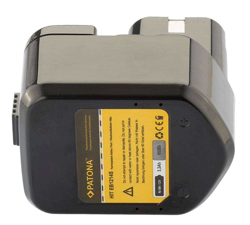 PATONA Akku für Hitachi 12 V 3300 mAh Ni‑Mh EB1230X EB1233X C5D PATONA Akku für Hitachi 12 V 3300 mAh Ni‑Mh EB1230X EB1233X C5D