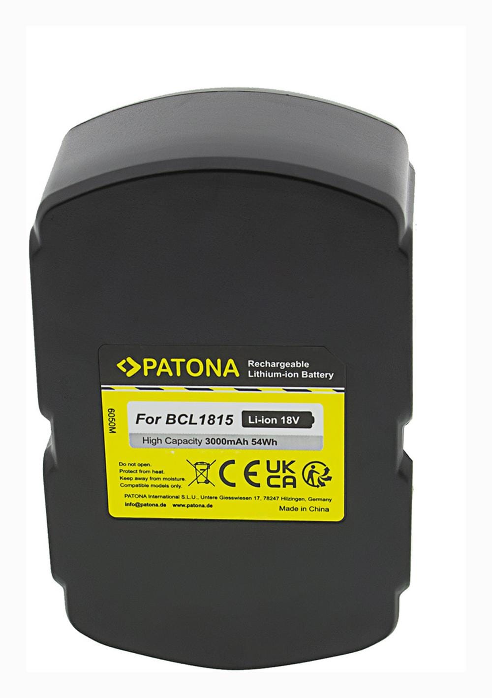 PATONA Akku für Hitachi Werkzeuge 18V 3000 mAh Li‑Ion BCL1815 EBM1830 WR18DL PATONA Akku für Hitachi Werkzeuge 18V 3000 mAh Li‑Ion BCL1815 EBM1830 WR18DL
