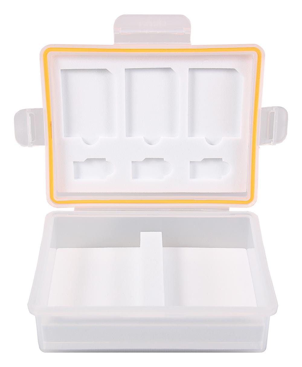 PATONA Aufbewahrungsbox für Akkus und Speicherkarten für Canon LP-E6 Sony NP-FZ100 Nikon EN-EL15