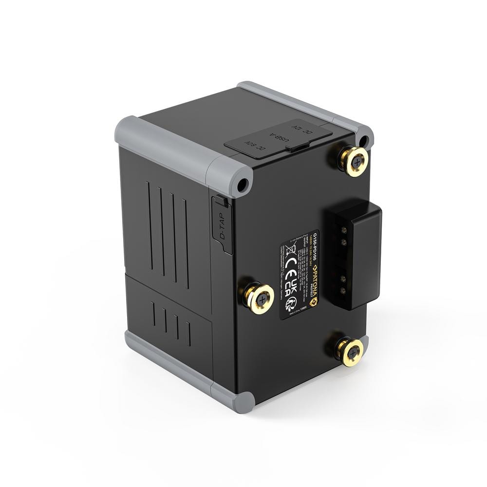 PATONA PROTECT Gold Mount Akku G150 PD100 148Wh USB‑C USB‑A D‑Tap 2x DC‑out PATONA PROTECT Gold Mount Akku G150 PD100 148Wh USB‑C USB‑A D‑Tap 2x DC‑out