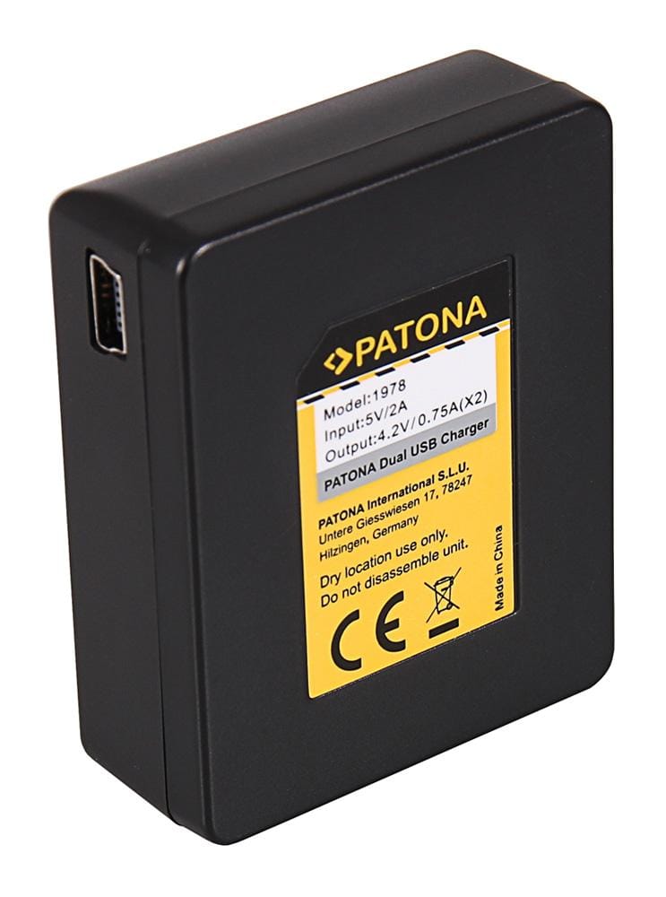 PATONA USB Dual Ladegerät für SJCAM SJ4000 SubTig3 Rollei Actioncam 220 300 300 Plus 310 330 415 416 426 PATONA USB Dual Ladegerät für SJCAM SJ4000 SubTig3 Rollei Actioncam 220 300 300 Plus 310 330 415 416 426