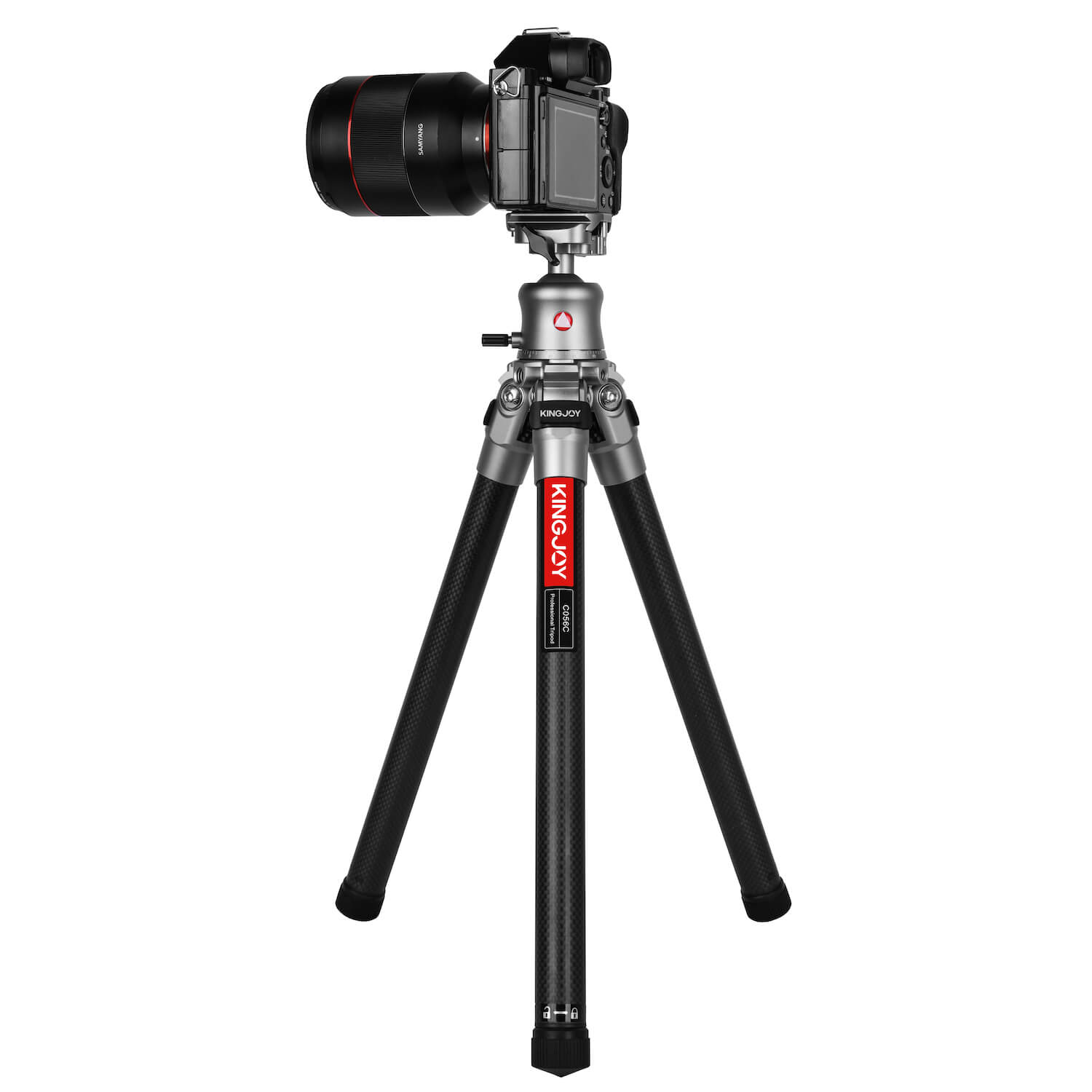 Reisestativ aus Carbon C56C als Set mit T20X Stativkopf Reisestativ aus Carbon C56C als Set mit T20X Stativkopf