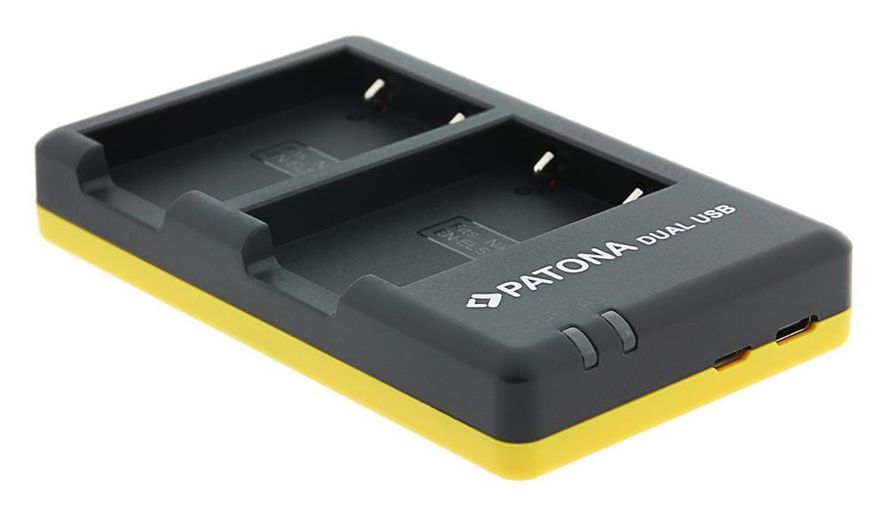 PATONA Dual Schnell-Ladegerät für Nikon EN-EL5+ ENEL5 inkl. USB-C Kabel