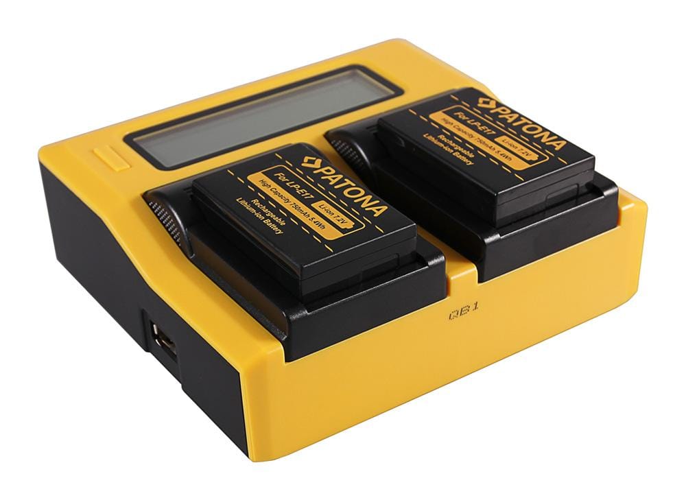 PATONA Dual LCD USB Ladegerät für Canon LP-E17 EOS 750D 760D 8000D Kiss X8i Rebel PATONA Dual LCD USB Ladegerät für Canon LP-E17 EOS 750D 760D 8000D Kiss X8i Rebel