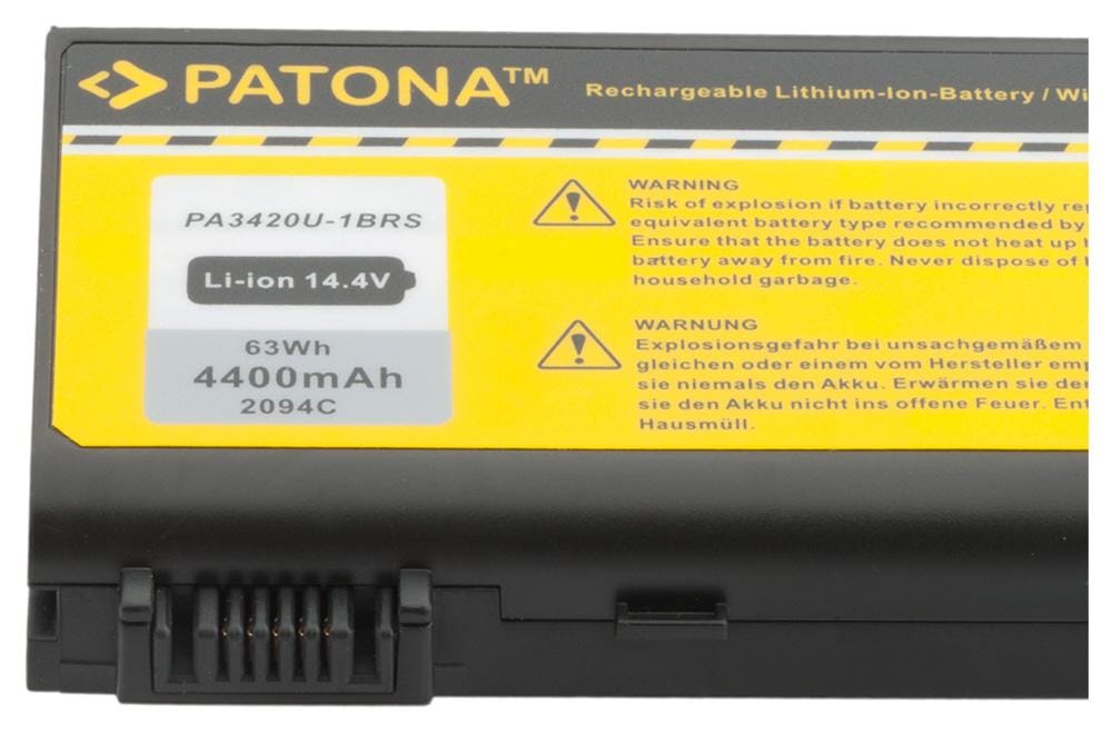 PATONA Akku für Toshiba Satellite L10 L20 L30 L100 PA3420U Pro