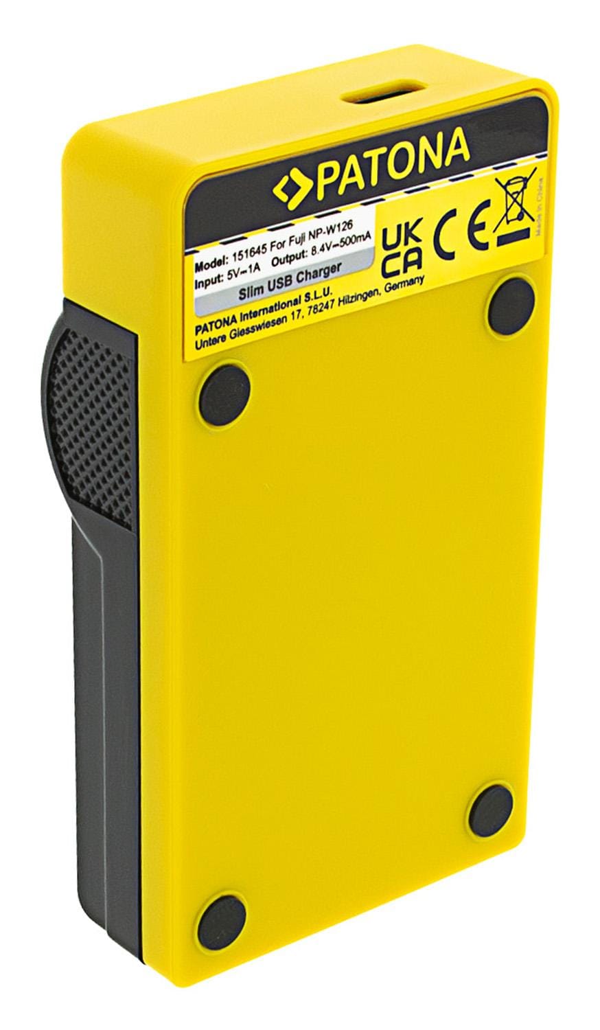 PATONA Slim USB Ladegerät mit USB‑C Input für Fujifilm NP‑W126 FinePix HS30 EXR HS30EXR HS‑30EX PATONA Slim USB Ladegerät mit USB‑C Input für Fujifilm NP‑W126 FinePix HS30 EXR HS30EXR HS‑30EX