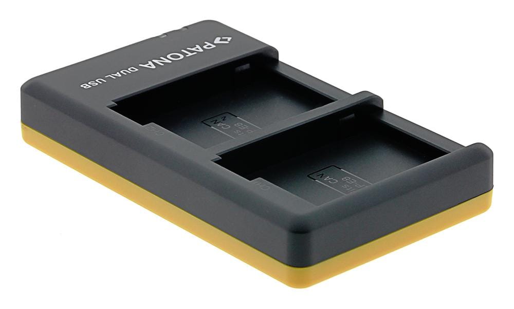 PATONA Dual Schnell-Ladegerät für Canon LP-E8 LPE8 inkl. USB-C Kabel